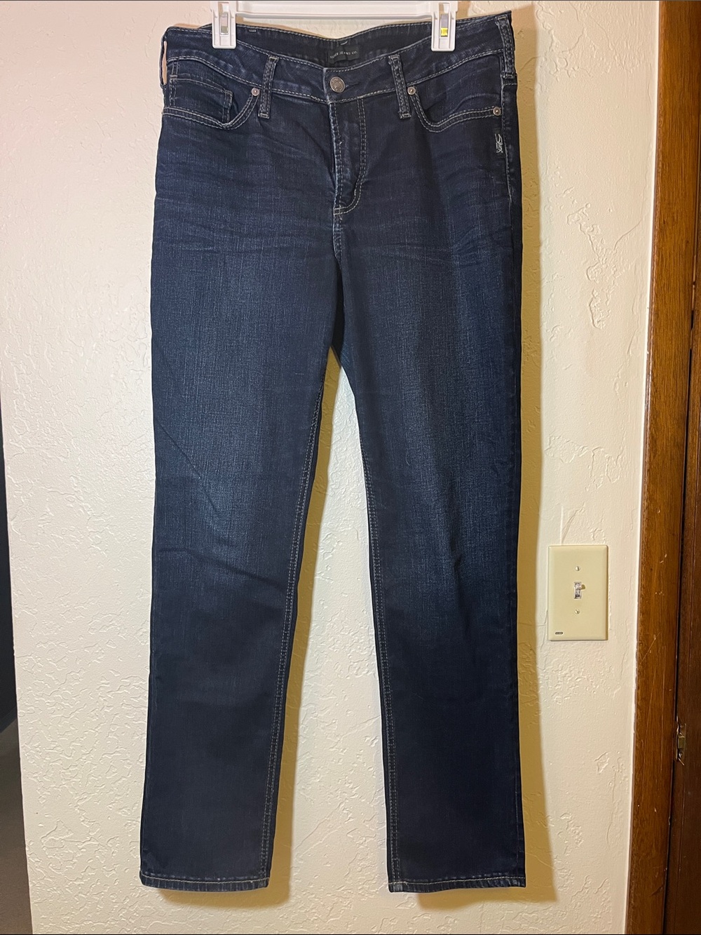 Silver Jeans Dark Indigo Skinny Jeans
